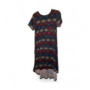 LuLaRoe Multicolor Patterned Midi Dress